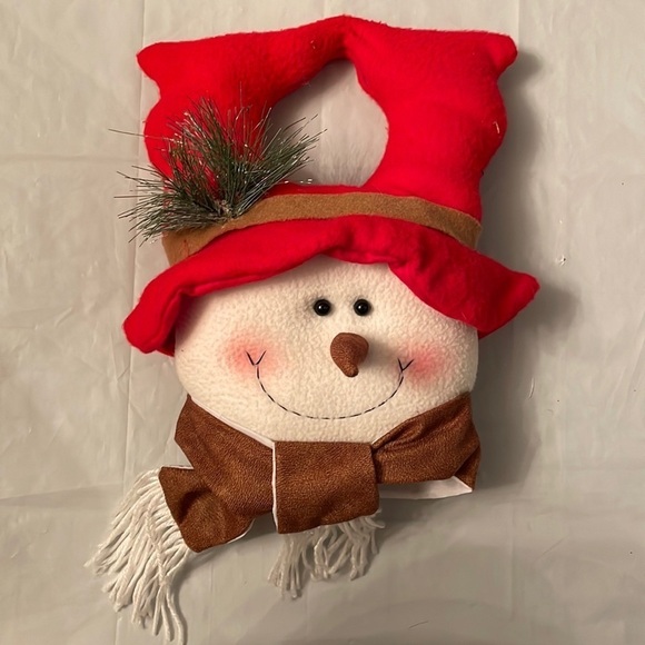country charm Other - ☃️  Snowman Doorknob Hanging - Whimsical Rustic Decor! ☃️